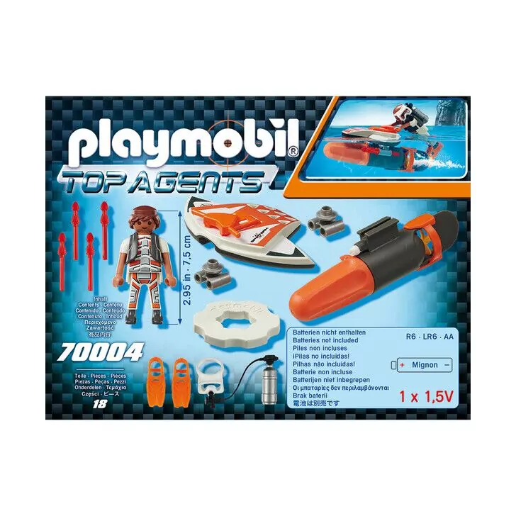 Spion cu propulsor subacvatic - Playmobil Top Agents
