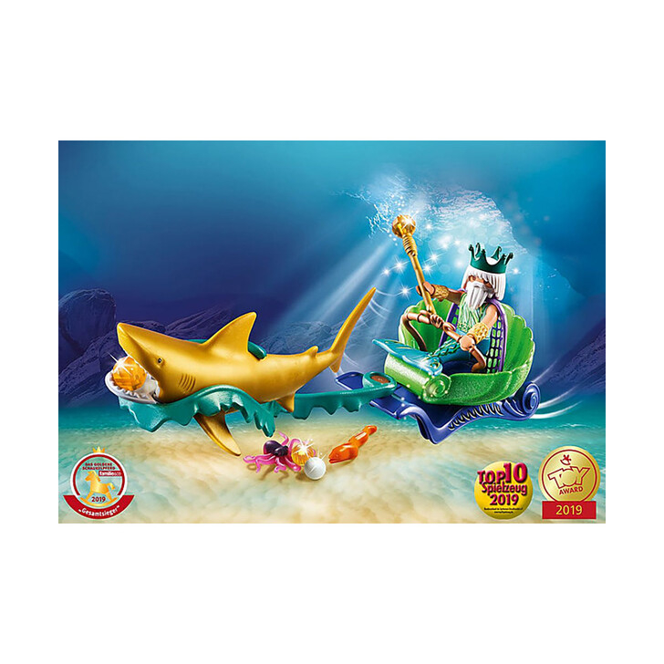 Regele Marii cu trasura cu trasura rechin - Playmobil Magic
