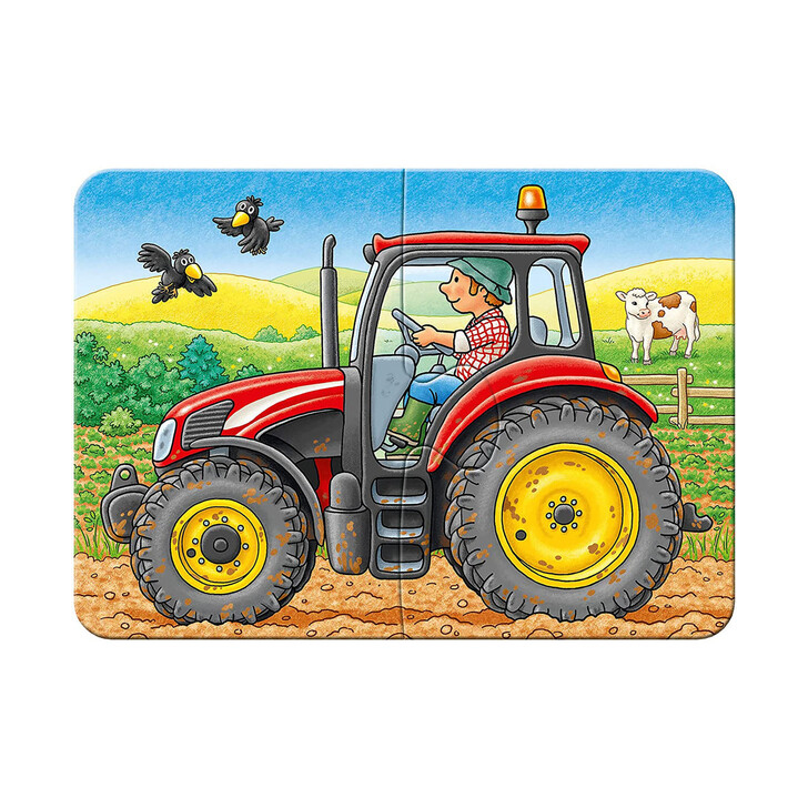 PRIMUL MEU PUZZLE UTILAJE AGRICOLE, 2/4/6/8 PIESE