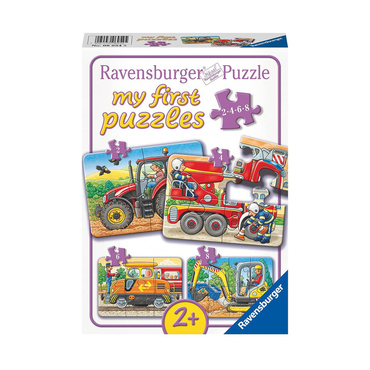 PRIMUL MEU PUZZLE UTILAJE AGRICOLE, 2/4/6/8 PIESE