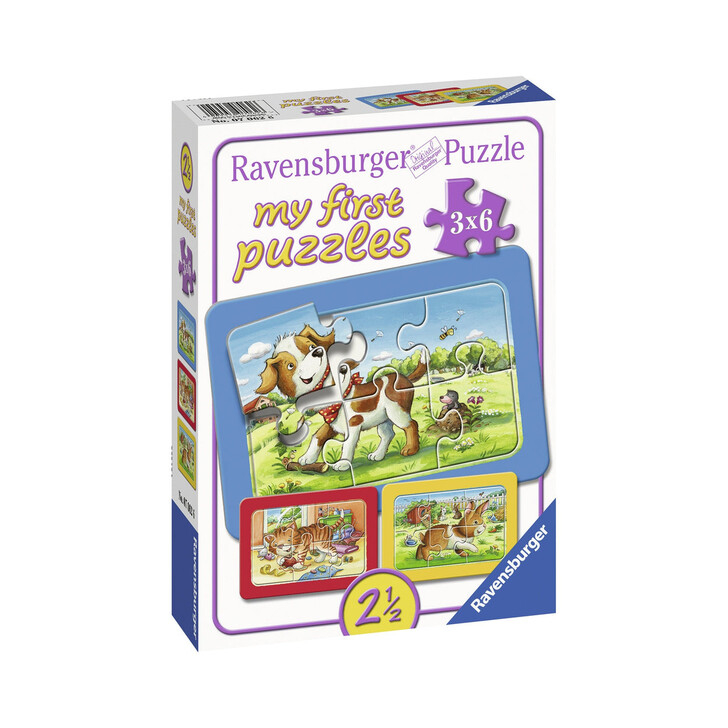 PUZZLE ANIMALUTE, 3x6 PIESE