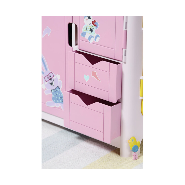 BABY born - Dulap haine cu sunete si stickere