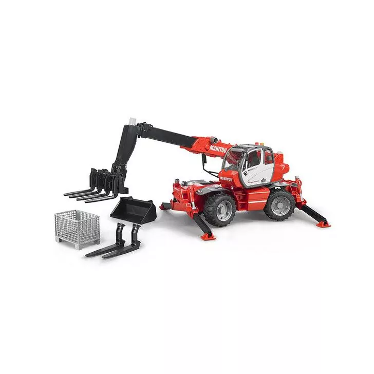 BRUDER - STIVUITOR TELESCOPIC CU ACCESORII MANITOU MRT 2150