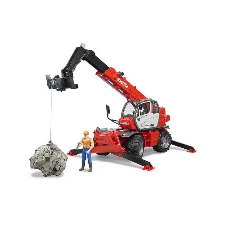 BRUDER - STIVUITOR TELESCOPIC CU ACCESORII MANITOU MRT 2150