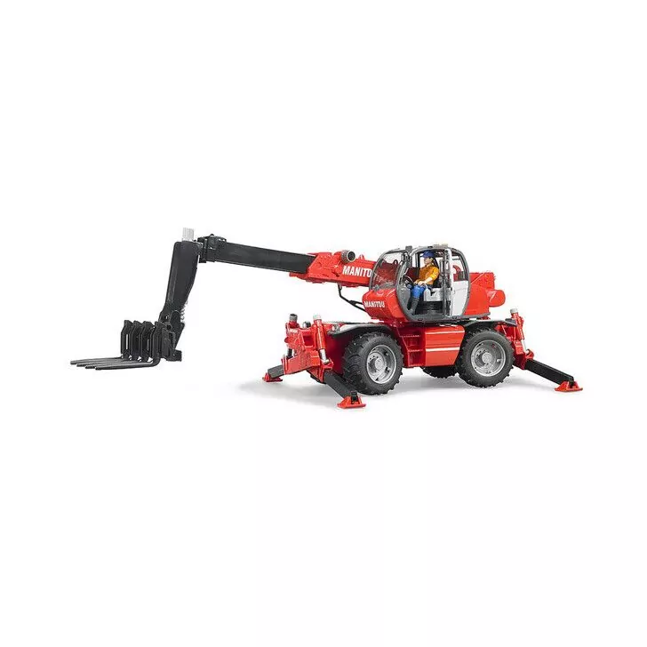 BRUDER - STIVUITOR TELESCOPIC CU ACCESORII MANITOU MRT 2150