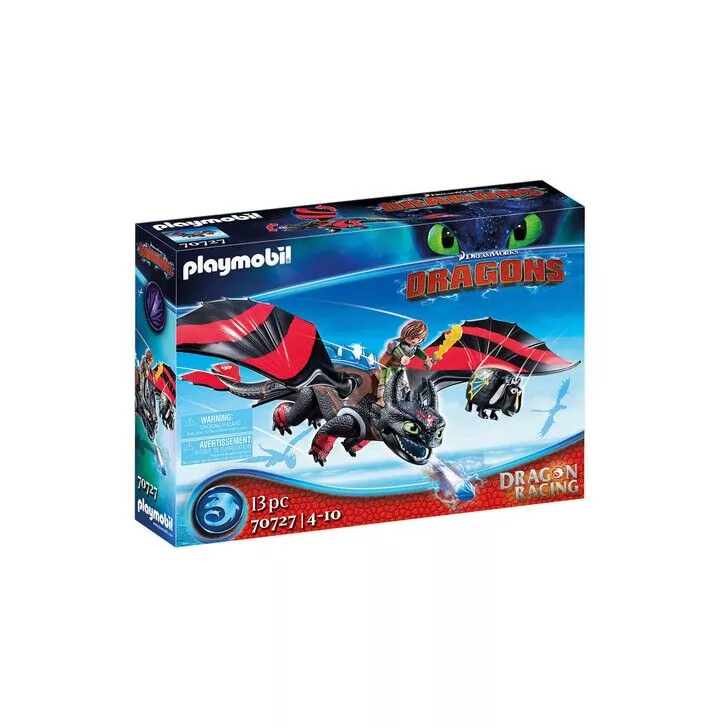 Cursa Dragonilor: Hiccup si Toothless - Playmobil Dragons