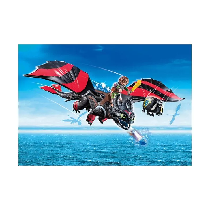 Cursa Dragonilor: Hiccup si Toothless - Playmobil Dragons