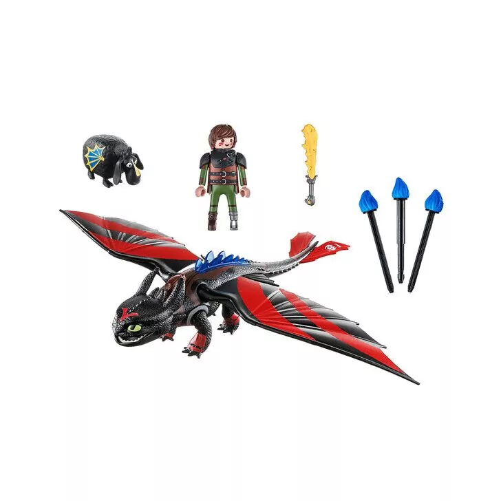 Cursa Dragonilor: Hiccup si Toothless - Playmobil Dragons