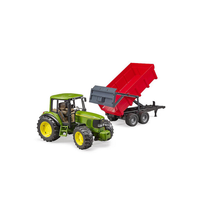 BRUDER - TRACTOR JOHN DEERE 6920 CU REMORCA BASCULABILA