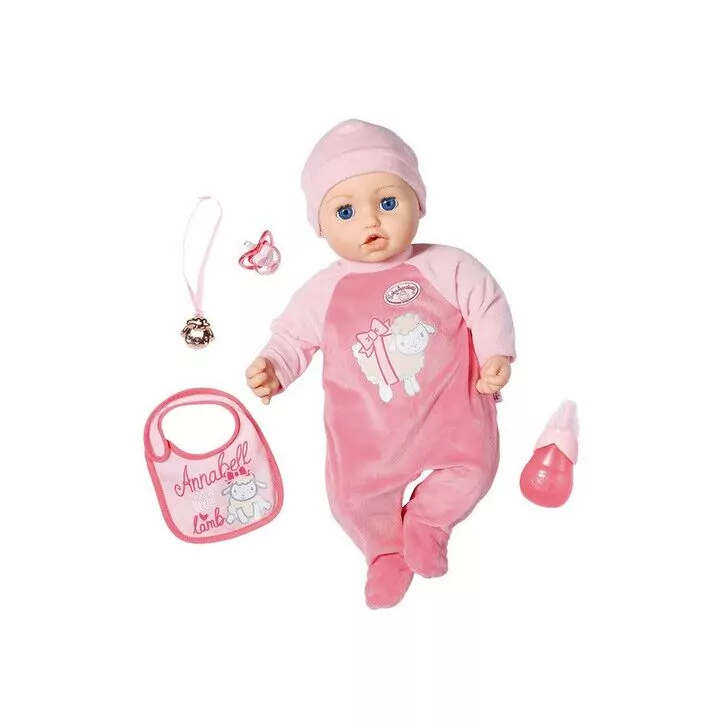 Baby Annabell - Papusa interactiva corp moale, 43 cm