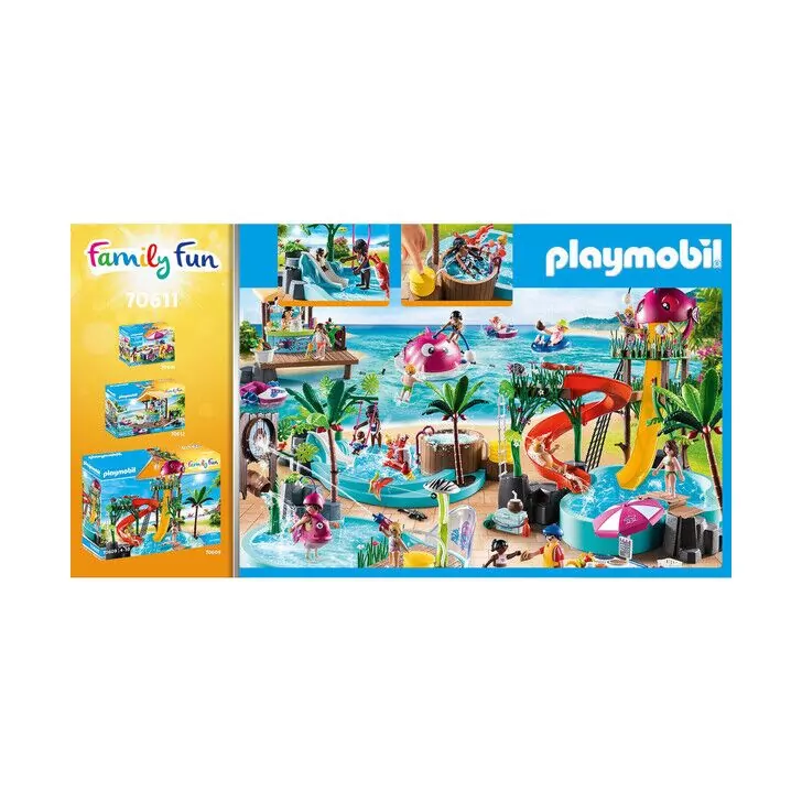 Piscina de copii cu tobogan - Playmobil Family Fun