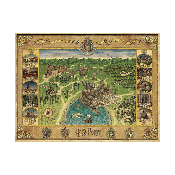 PUZZLE HARTA HOGWARTS, 1500 PIESE