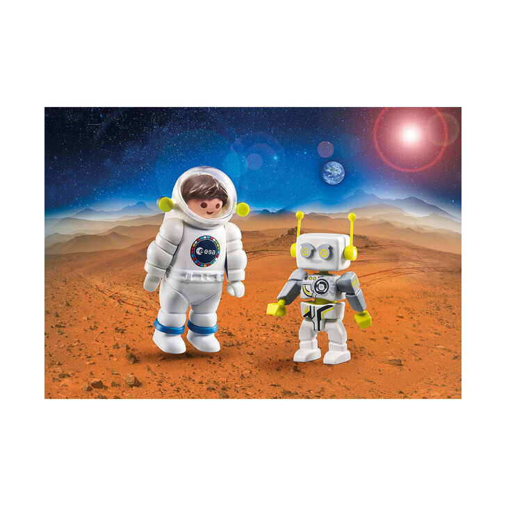 Set 2 figurine astronauti - Esa si Robert - Playmobil