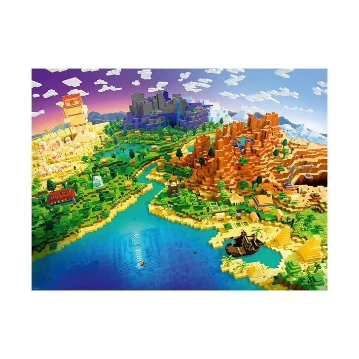 Puzzle Lumea Minecraft, 1500 Piese