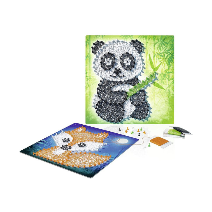 Set Creativ Cu Ata: Urs Panda Si Vulpe