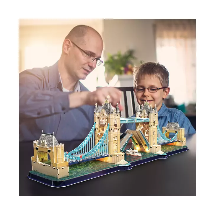 Cubic Fun - Puzzle 3D Led Tower Bridge 222 Piese