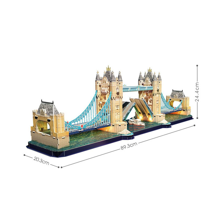Cubic Fun - Puzzle 3D Led Tower Bridge 222 Piese