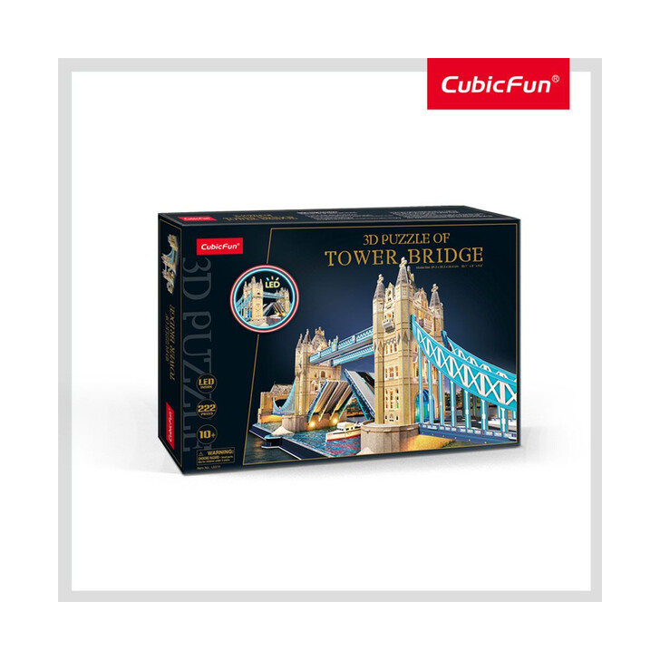 Cubic Fun - Puzzle 3D Led Tower Bridge 222 Piese