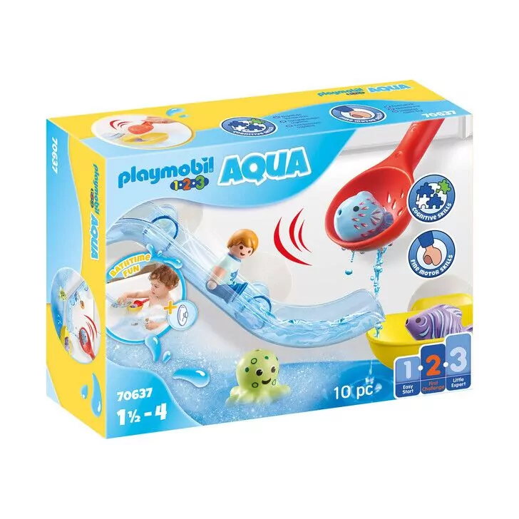 Tobogan de apa si animale - Playmobil 1.2.3
