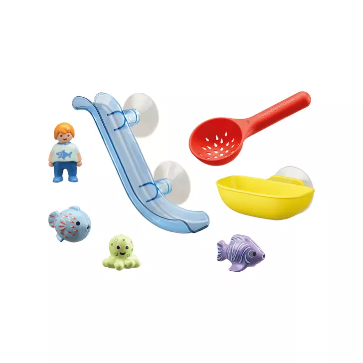 Tobogan de apa si animale - Playmobil 1.2.3