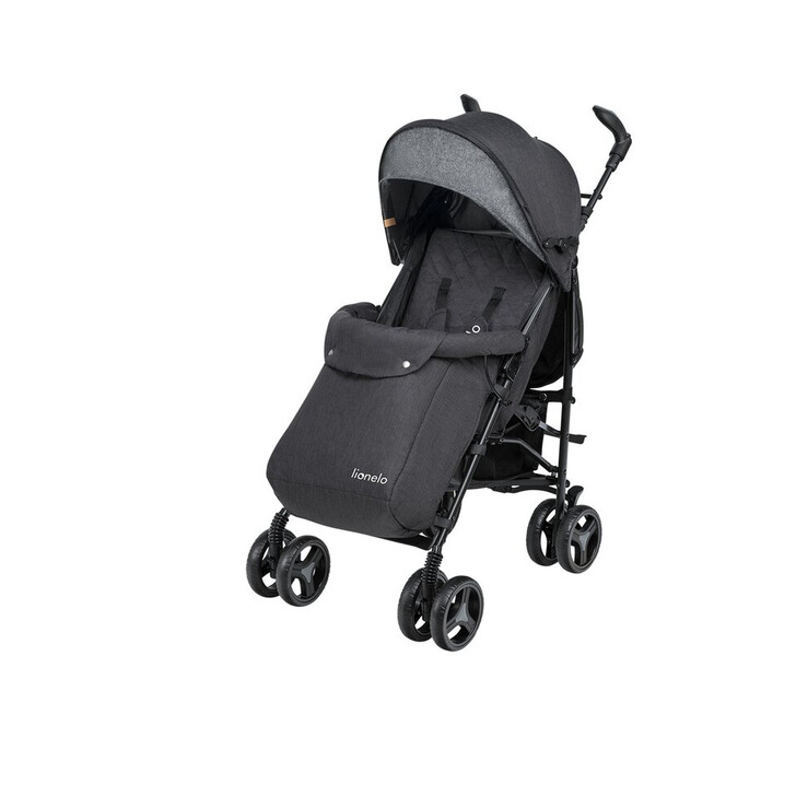 Lionelo - Carucior sport Irma, Cu husa de picioare, Cu plasa de tantari, Negru