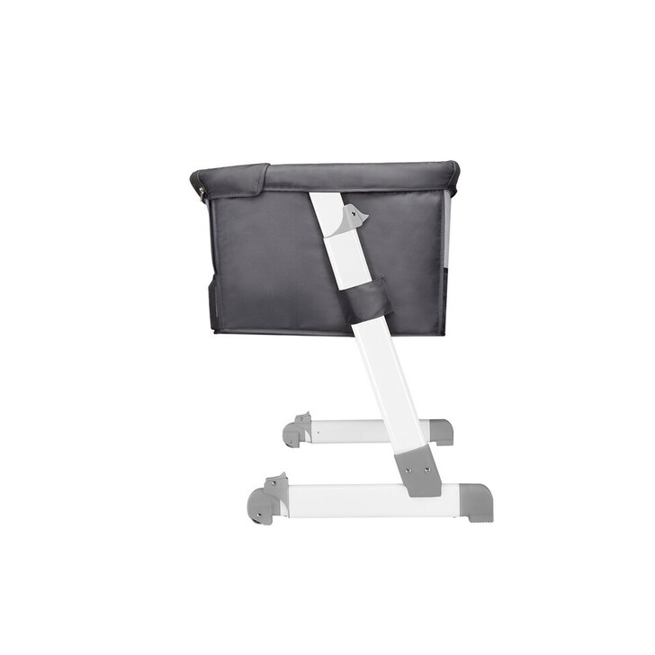 Lionelo - Patut co-sleeper Theo 2 in 1, Cu setare unghiulara, Reglabil in 5 pozitii pe inaltime, Dark Grey