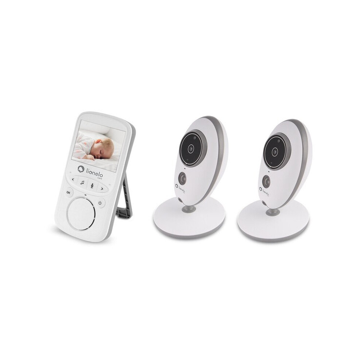 Lionelo - Videofon Babyline 5.1 , Wireless, Cu melodii, Cu doua camere independente