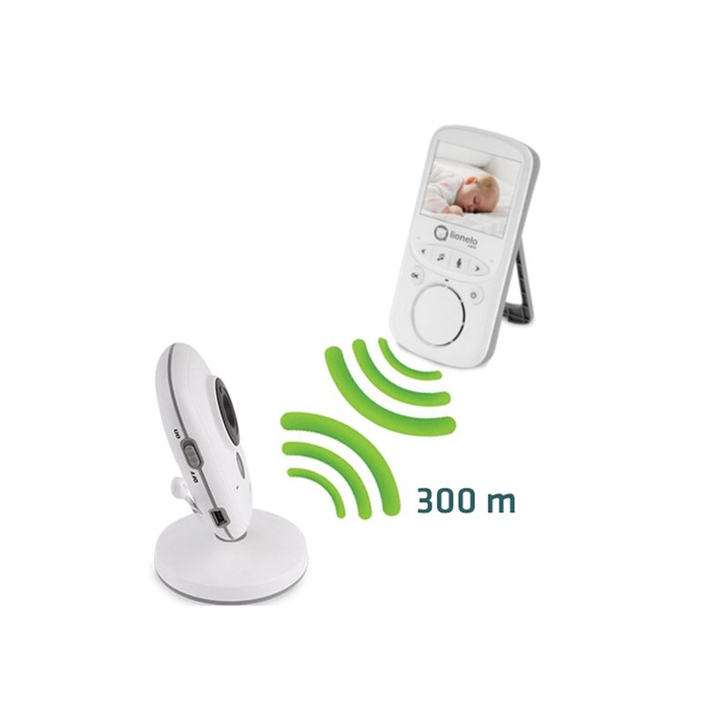 Lionelo - Videofon Babyline 5.1 , Wireless, Cu melodii, Cu doua camere independente