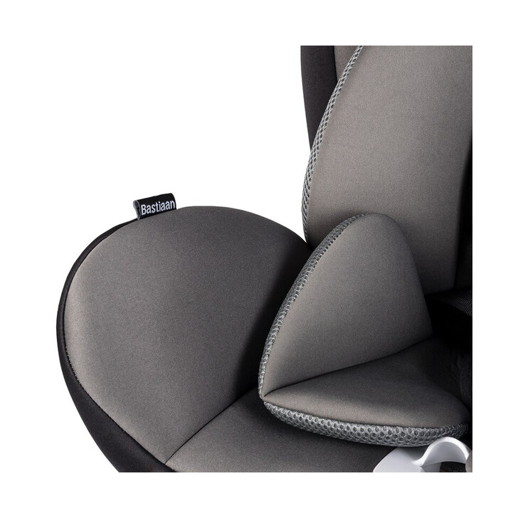 Lionelo - Scaun auto Bastiaan Pozitie de somn, Rotire 360 grade, 0-36 Kg, Cu Isofix si Centura Top Tether, Gri