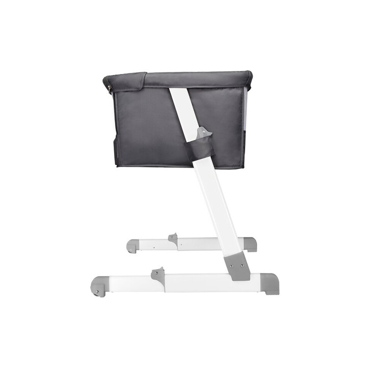 Lionelo - Patut co-sleeper Theo 2 in 1, Cu setare unghiulara, Reglabil in 5 pozitii pe inaltime, Dark Grey