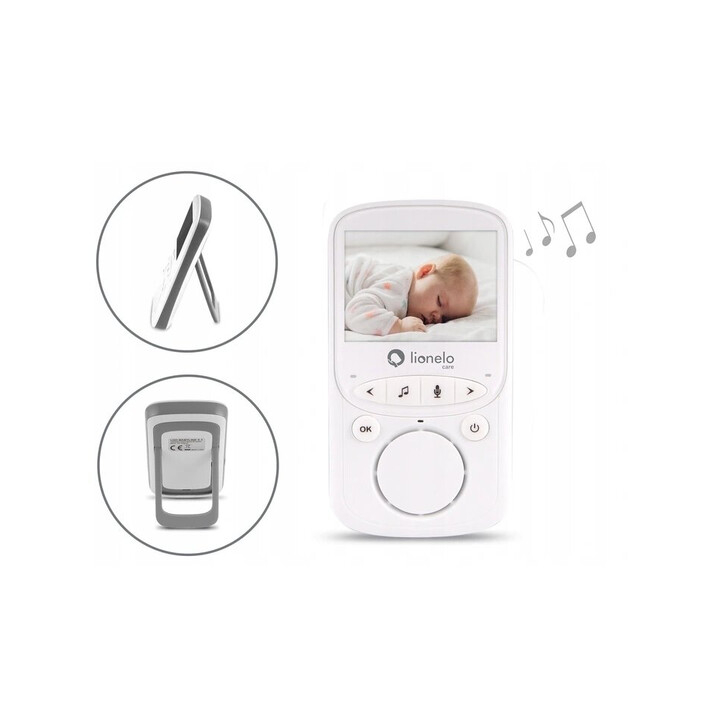 Lionelo - Videofon Babyline 5.1 , Wireless, Cu melodii, Cu doua camere independente