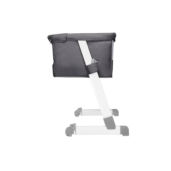 Lionelo - Patut co-sleeper Theo 2 in 1, Cu setare unghiulara, Reglabil in 5 pozitii pe inaltime, Dark Grey