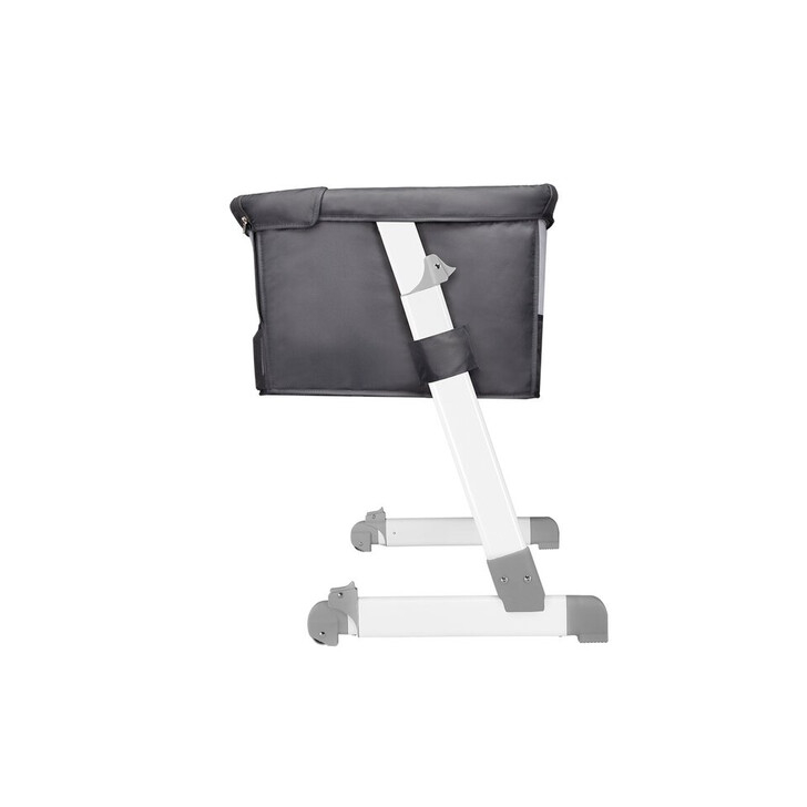 Lionelo - Patut co-sleeper Theo 2 in 1, Cu setare unghiulara, Reglabil in 5 pozitii pe inaltime, Dark Grey