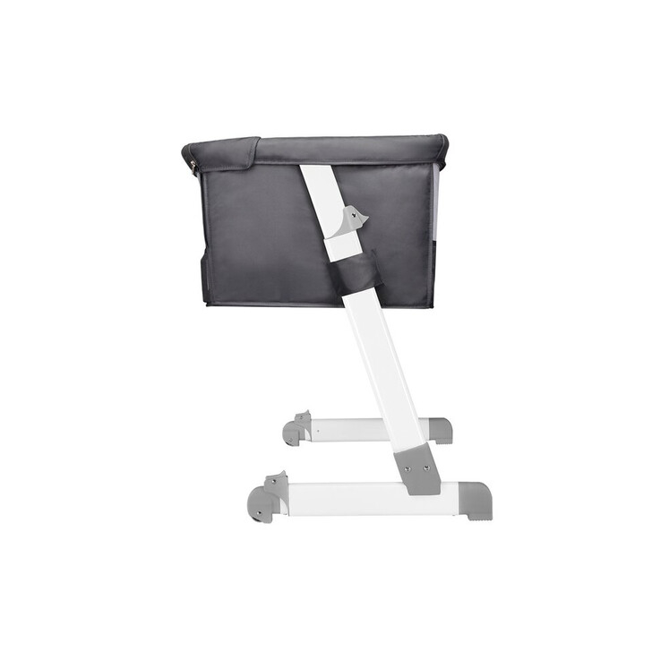 Lionelo - Patut co-sleeper Theo 2 in 1, Cu setare unghiulara, Reglabil in 5 pozitii pe inaltime, Dark Grey