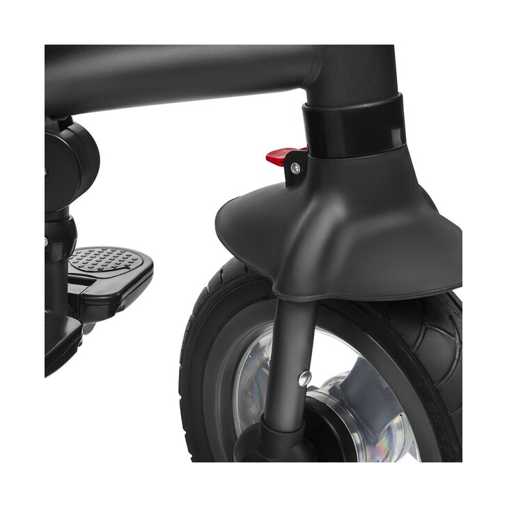 Lionelo - Tricicleta Tris Stone Grey Mecanism de pedalare libera, Suport picioare, Control al directiei, Scaun reversibil, Rotire 360 grade, Pliabila, Gri