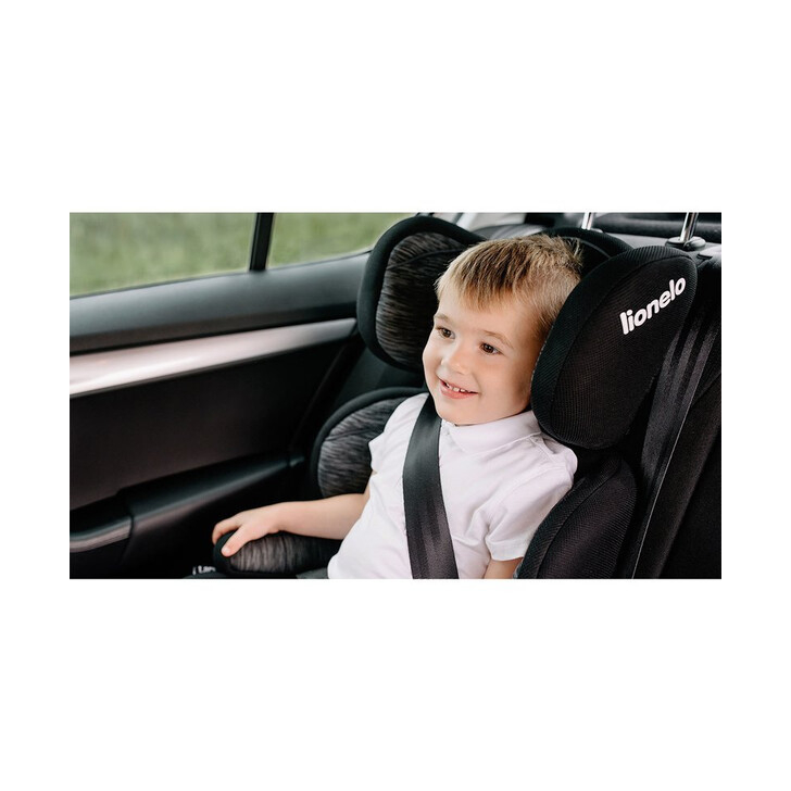 Lionelo - Scaun auto Lars Sporty Spatar detasabil, 15-36 Kg, Negru