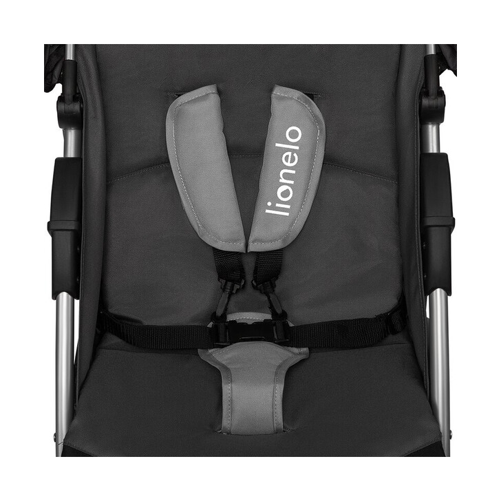 Lionelo - Carucior sport Emma Plus, Cu tavita, 2 Suporturi pentru pahar, Geanta accesorii, Stone