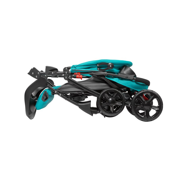 Lionelo - Carucior sport Emma Plus, Cu tavita, 2 Suporturi pentru pahar, Geanta accesorii, Vivid Turquoise