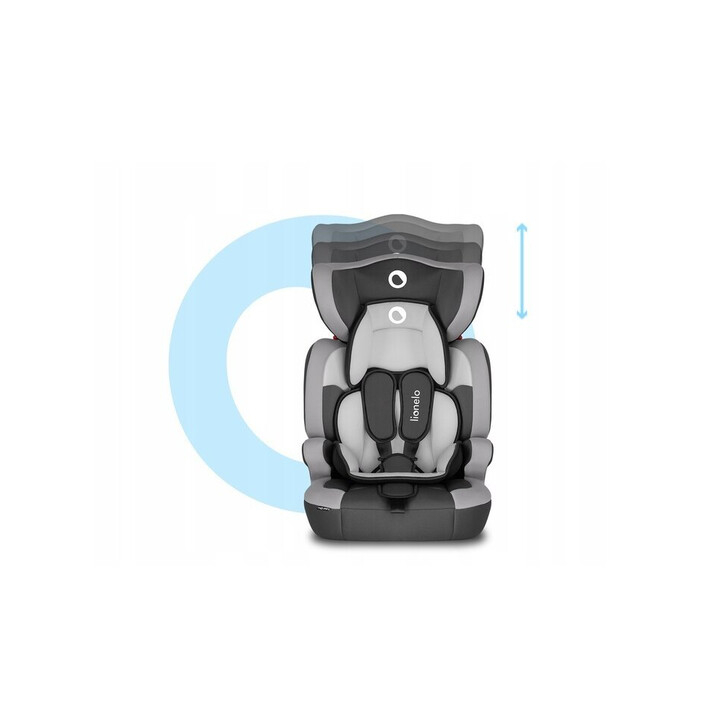 Lionelo - Scaun auto Levi One Spatar detasabil, 9-36 Kg, Gri