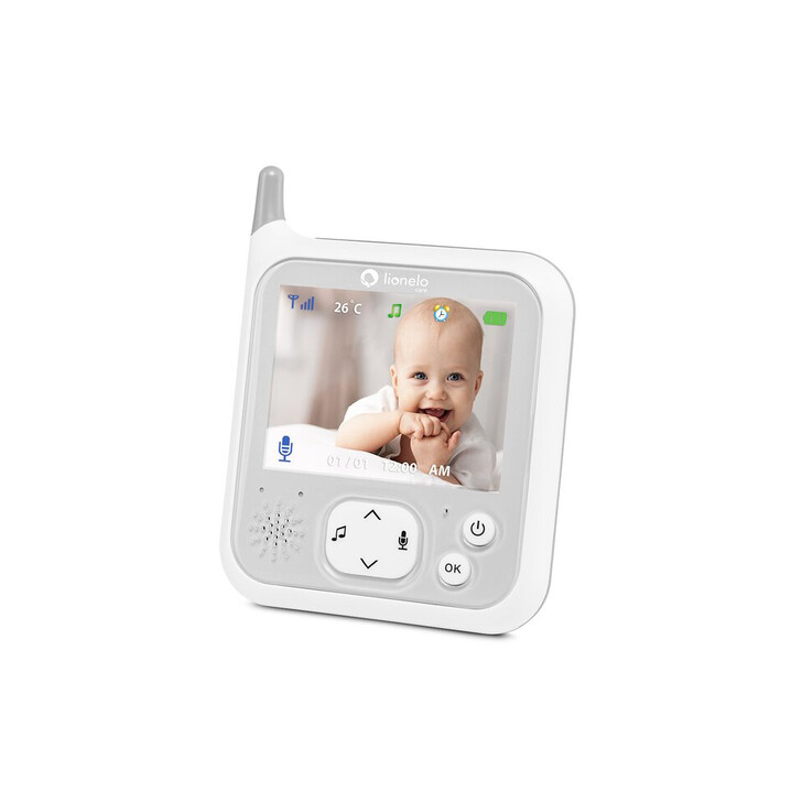 Lionelo - Videofon Babyline 7.1 , Cu melodii, Cu lampa inclusa