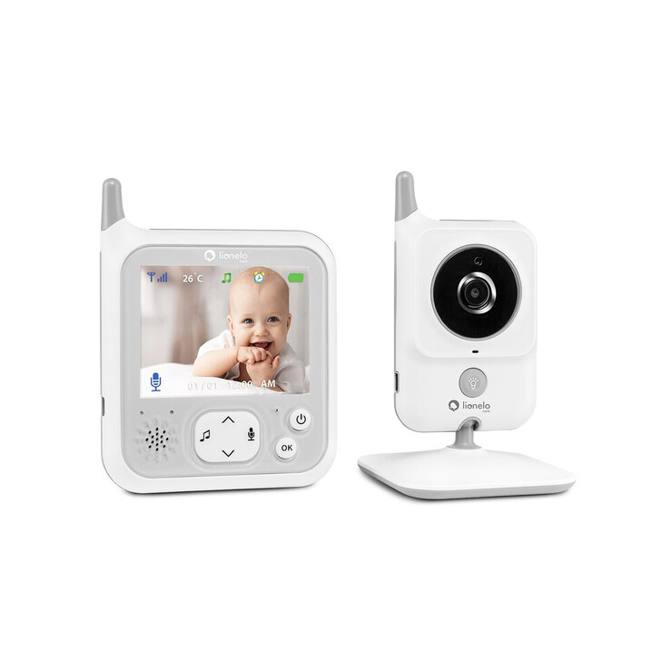 Lionelo - Videofon Babyline 7.1 , Cu melodii, Cu lampa inclusa