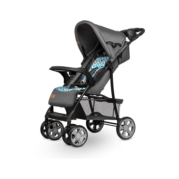 Lionelo - Carucior sport Emma Plus, Cu tavita, 2 Suporturi pentru pahar, Geanta accesorii, Blue Scandi