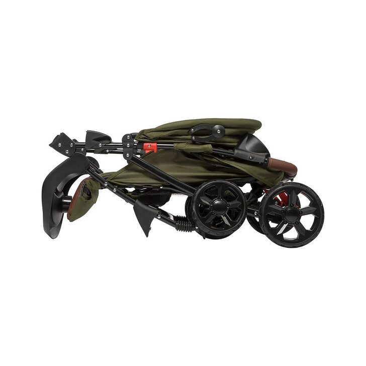 Lionelo - Carucior sport Emma Plus, Cu tavita, 2 Suporturi pentru pahar, Geanta accesorii, Forest Green