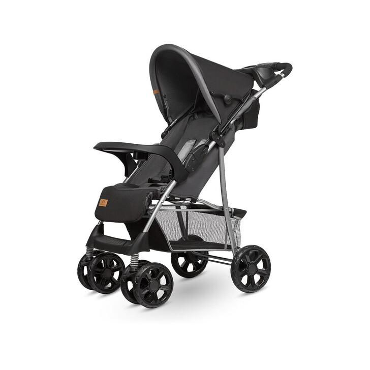 Lionelo - Carucior sport Emma Plus, Cu tavita, 2 Suporturi pentru pahar, Geanta accesorii, Stone