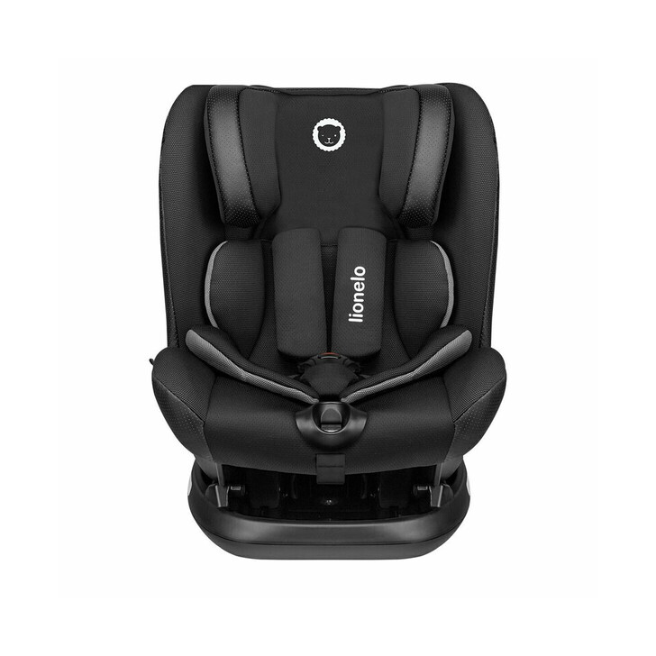 Lionelo - Scaun auto Oliver Carbon Spatar reglabil, Protectie laterala, Top Tether, 9-36 Kg, cu Isofix, Negru