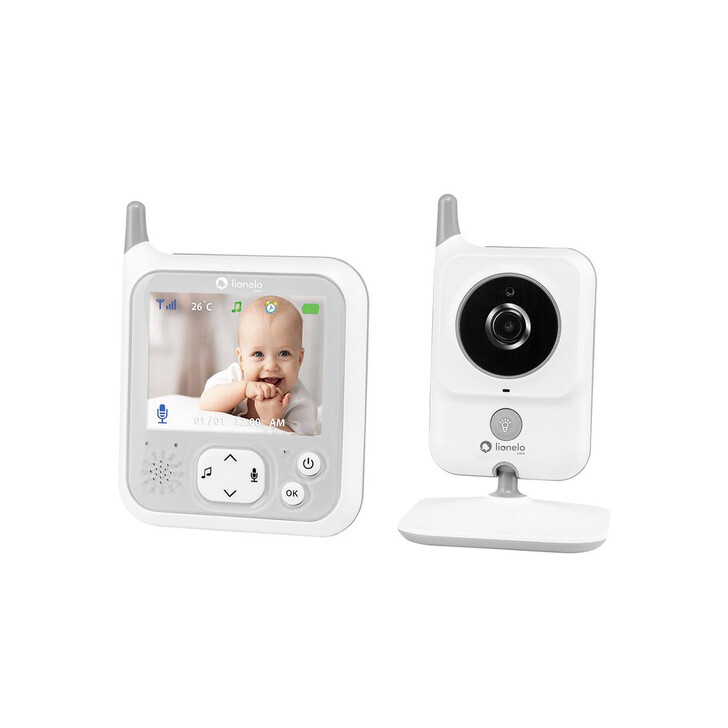 Lionelo - Videofon Babyline 7.1 , Cu melodii, Cu lampa inclusa