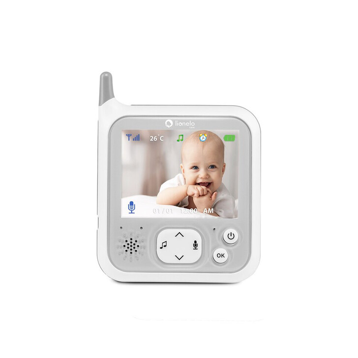 Lionelo - Videofon Babyline 7.1 , Cu melodii, Cu lampa inclusa