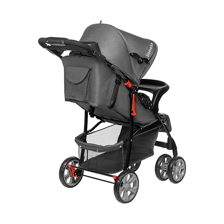 Lionelo - Carucior sport Emma Plus, Cu tavita, 2 Suporturi pentru pahar, Geanta accesorii, Blue Scandi