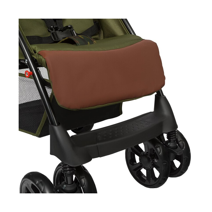 Lionelo - Carucior sport Emma Plus, Cu tavita, 2 Suporturi pentru pahar, Geanta accesorii, Forest Green