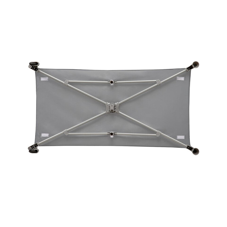 Lionelo - Patut pliant cu un nivel Stefi, Cu intrare laterala cu fermoar, 2 roti, 120x60 cm, Grey